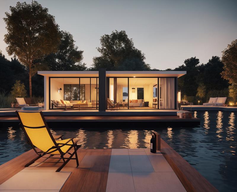 01935-115303317-nighttime view of a floating house with a patio and a patio chair, a 3D render by Stanley Twardowicz, cg society contest winner,.jpg